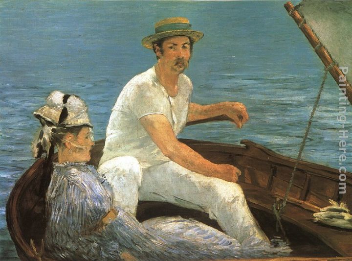 Boating painting - Eduard Manet Boating art painting
